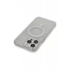 Apple iPhone 14 Pro Max Kılıf Matte Şeffaf Magneticsafe - Şeffaf