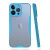 Apple iPhone 14 Pro Max Kılıf Platin Silikon - Mavi