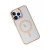 Apple iPhone 14 Pro Max Kılıf Room Magneticsafe Silikon - Pudra