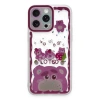 Apple iPhone 14 Pro Max Kılıf Sweet Desenli Silikon Kapak - Pembe