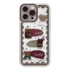 Apple iPhone 14 Pro Max Kılıf Sweet Desenli Silikon Kapak - Şeffaf