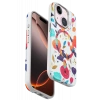 Apple iPhone 15 Flower Series Magsafe Kapak - Beyaz