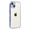 Apple iPhone 15 Lensli Silikon - Açık Mavi