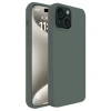 Apple iPhone 15 Plus Kılıf First Silikon - Koyu Yeşil