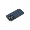 Apple iPhone 15 Pro Kılıf Anka PC Magneticsafe Sert Metal Kapak - Lacivert