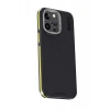 Apple iPhone 15 Pro Kılıf Aramid 600D Kevlar Karbon Fiber Magsafe Kapak - Sarı