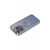 Apple iPhone 15 Pro Kılıf Slot Silikon - Gümüş