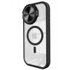 Apple iPhone 15 Pro Kılıf Teleskop Lens Magsafe Silikon Kapak - Siyah