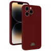 Apple iPhone 15 Pro Max Kılıf Kelvin Kartvizitli Silikon - Bordo