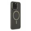 Apple iPhone 15 Pro Max Kılıf Lodos Magneticsafe Mat Kapak - Titan Gri