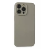 Apple iPhone 15 Pro Max Kılıf Nano içi Kadife Silikon - Beyaz Titanyum