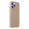 Apple iPhone 15 Pro Max Kılıf Nano içi Kadife Silikon - Pudra