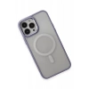 Apple iPhone 15 Pro Max Kılıf Room Magneticsafe Silikon - Lila