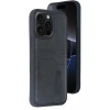 Apple iPhone 15 Pro Max Kılıf Sara Kartvizitli Deri Kılıf - Siyah