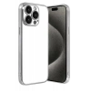 Apple iPhone 15 Pro Max Lensli Silikon - Gümüş