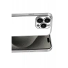 Apple iPhone 15 Pro Max Lensli Silikon - Gümüş