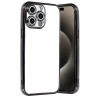 Apple iPhone 15 Pro Max Lensli Silikon - Siyah