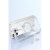 Apple iPhone 15 Pro Move Taşlı Magsafe Kapak - Lila