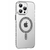 Apple iPhone 15 Pro Move Taşlı Magsafe Kapak - Siyah