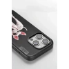 Apple iPhone 15 Pro Perma Desenli Kapak - Koyu Kahve