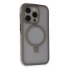 Apple iPhone 15 Pro Zorda Airbag Magsafe Standlı Kapak - Titan Gri