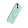 Apple iPhone 15 Regal Magsafe Standlı Kapak - Su Yeşili