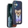 Apple iPhone 16 Cute Desenli Kapak - Lacivert