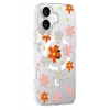 Apple iPhone 16 Floral Magsafe Kapak - Turuncu