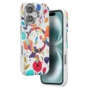 Apple iPhone 16 Flower Series Magsafe Kapak - Beyaz