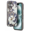 Apple iPhone 16 Flower Series Magsafe Kapak - Gri