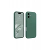 Apple iPhone 16 Kılıf First Silikon - Koyu Yeşil