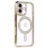 Apple iPhone 16 Kılıf Joke Simli Magneticsafe Kılıf - Gold