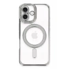 Apple iPhone 16 Kılıf Joke Simli Magneticsafe Kılıf - Gümüş