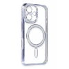 Apple iPhone 16 Kılıf Joke Simli Magneticsafe Kılıf - Mavi