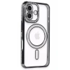 Apple iPhone 16 Kılıf Joke Simli Magneticsafe Kılıf - Siyah
