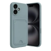 Apple iPhone 16 Kılıf Kelvin Kartvizitli Silikon - Açık Yeşil
