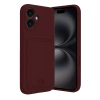 Apple iPhone 16 Kılıf Kelvin Kartvizitli Silikon - Bordo