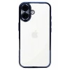 Apple iPhone 16 Kılıf Lensli Silikon - Açık Mavi