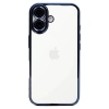 Apple iPhone 16 Kılıf Lensli Silikon - Açık Mavi