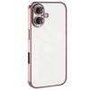 Apple iPhone 16 Kılıf Lensli Silikon - Pembe