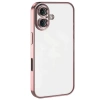 Apple iPhone 16 Kılıf Lensli Silikon - Pembe