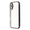 Apple iPhone 16 Kılıf Lensli Silikon - Siyah
