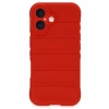 Apple iPhone 16 Kılıf Optimum Silikon - Kırmızı