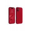Apple iPhone 16 Plus Kılıf First Silikon - Kırmızı