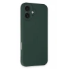 Apple iPhone 16 Plus Kılıf First Silikon - Koyu Yeşil