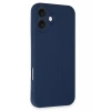 Apple iPhone 16 Plus Kılıf First Silikon - Lacivert