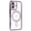 Apple iPhone 16 Plus Kılıf Joke Simli Magneticsafe Kılıf - Derin Mor
