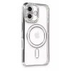 Apple iPhone 16 Plus Kılıf Joke Simli Magneticsafe Kılıf - Gri