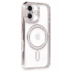 Apple iPhone 16 Plus Kılıf Joke Simli Magneticsafe Kılıf - Pembe