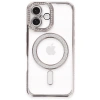 Apple iPhone 16 Plus Kılıf Joke Simli Magneticsafe Kılıf - Pembe